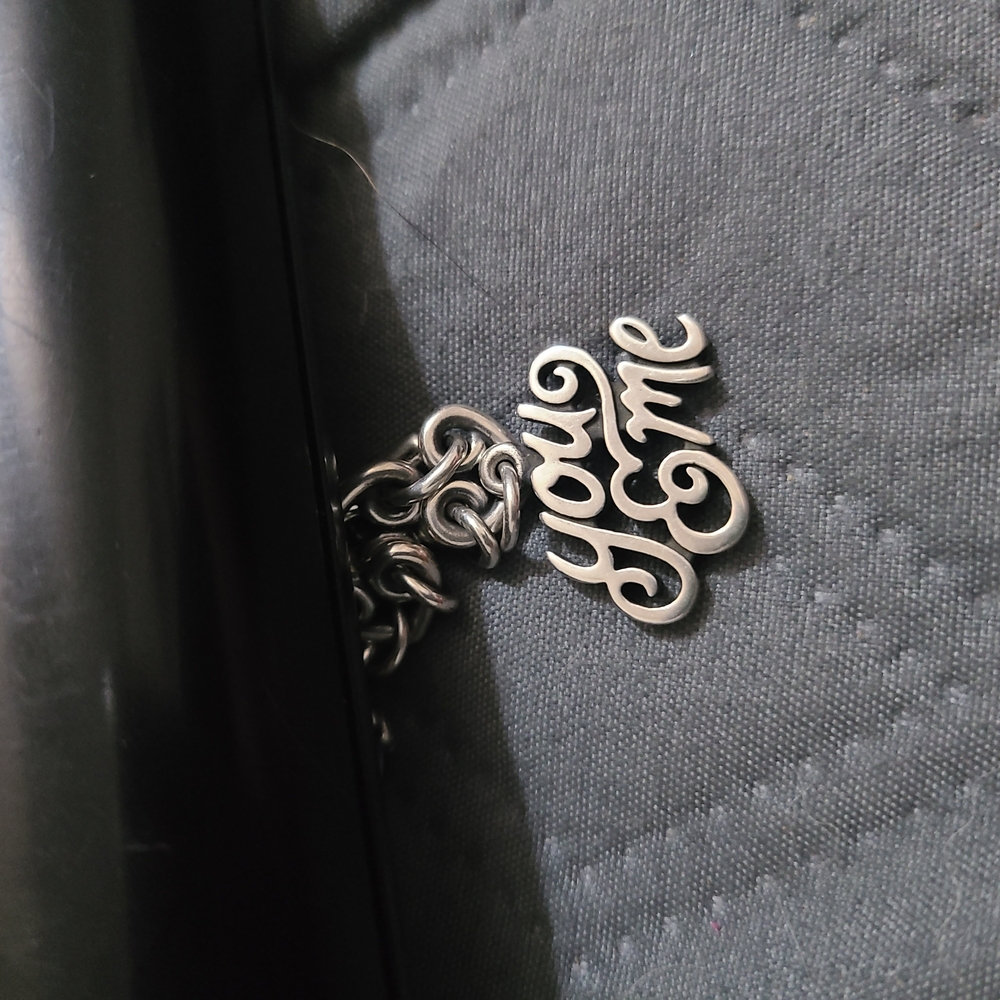Silver 'Love You' Pendant Necklace